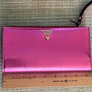 Victoria Secret Pink Metallic Wallet Wristlet